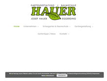 Tablet Screenshot of gartengestaltung-hauer.at
